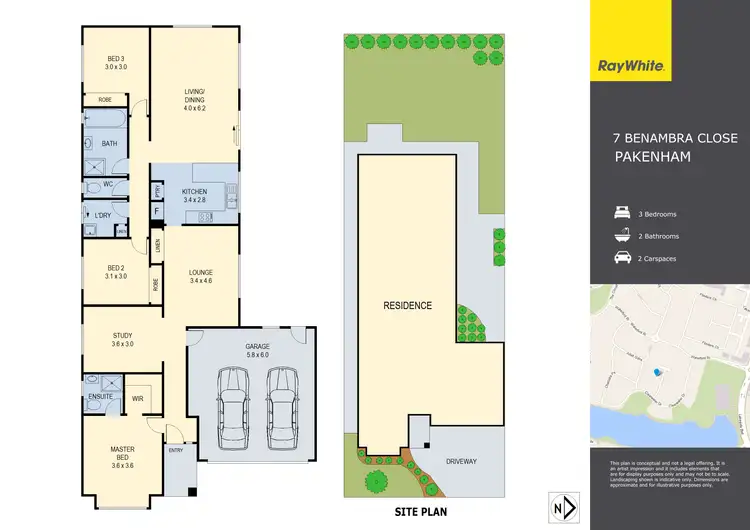 Floorplan of Homely house listing, 7 Benambra Close, Pakenham VIC 3810