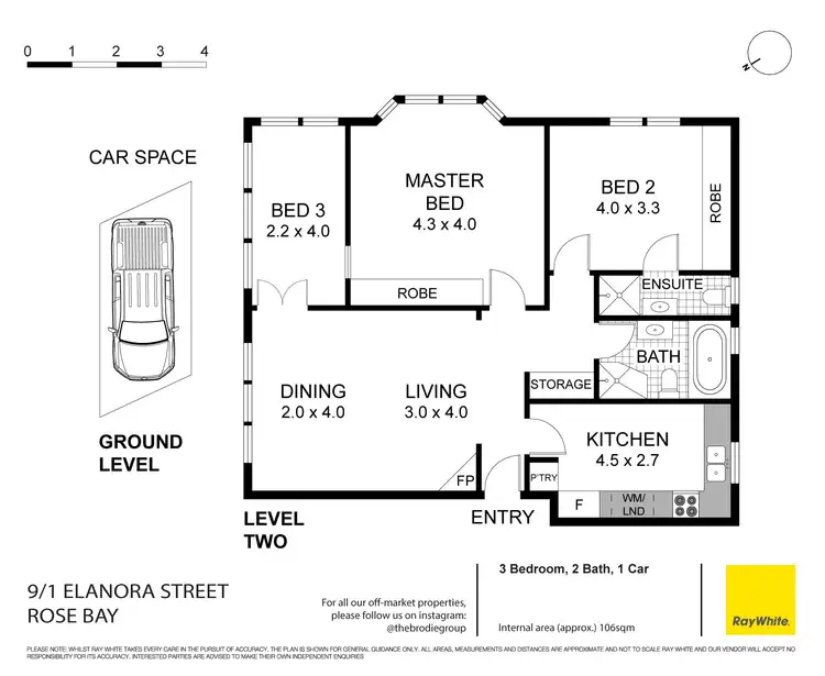 Floorplan of Homely apartment listing, 9/1 Elanora Street, Rose Bay NSW 2029