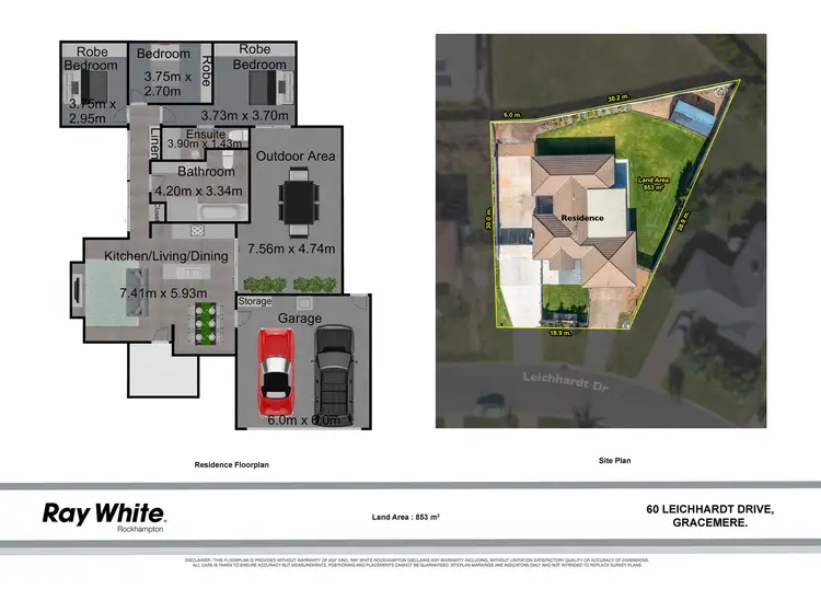 Floorplan of Homely house listing, 60 Leichhardt Drive, Gracemere QLD 4702