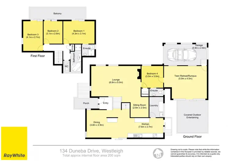 Floorplan of Homely house listing, 134 Duneba Drive, Westleigh NSW 2120