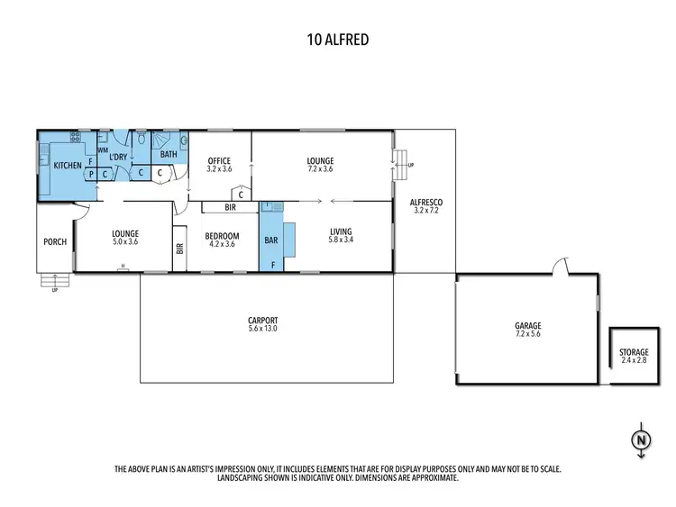 Floorplan of Homely house listing, 10 Alfred Street, Seymour VIC 3660