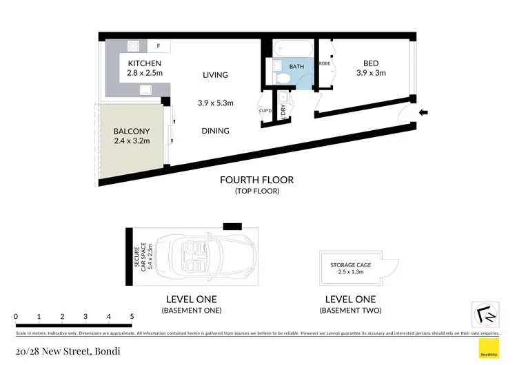 Floorplan of Homely apartment listing, 20/28 New Street, Bondi NSW 2026