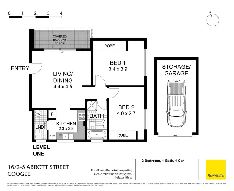 Floorplan of Homely apartment listing, 16/2-6 Abbott Street, Coogee NSW 2034