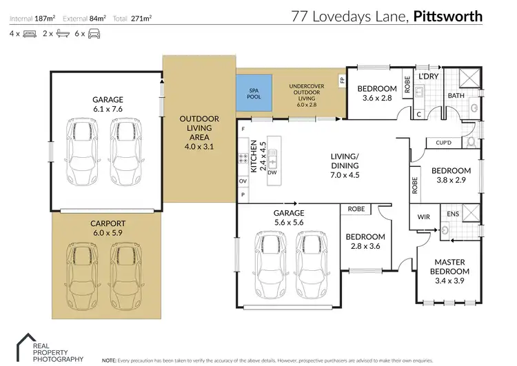 Floorplan of Homely rural property listing, 77 Loveday Lane, Pittsworth QLD 4356