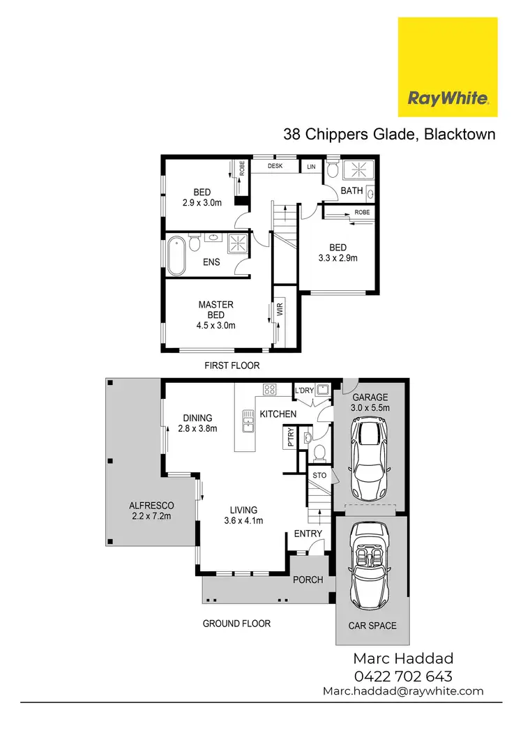Floorplan of Homely townhouse listing, 38 Chippers Glade, Blacktown NSW 2148