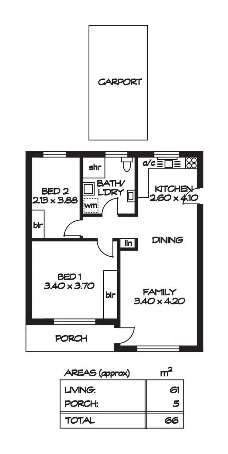 Floorplan of Homely house listing, 3/308 Anzac Highway, Plympton SA 5038