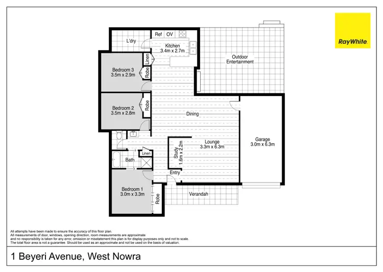 Floorplan of Homely house listing, 1 Beyeri Avenue, West Nowra NSW 2541