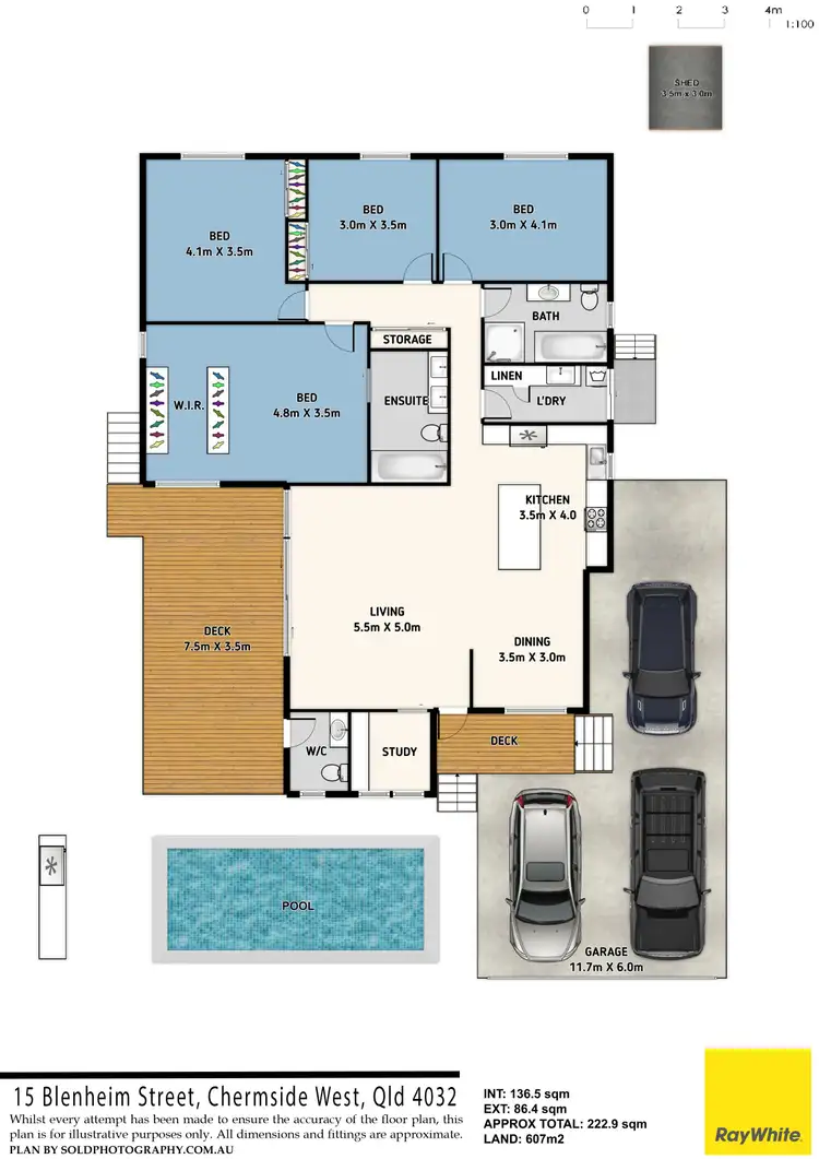 Floorplan of Homely house listing, 15 Blenheim Street, Chermside West QLD 4032