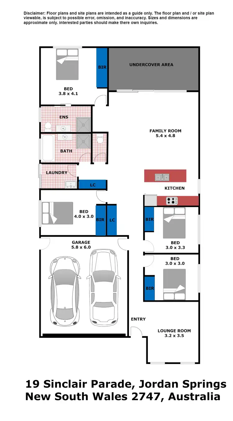 Floorplan of Homely house listing, 19 Sinclair Parade, Jordan Springs NSW 2747