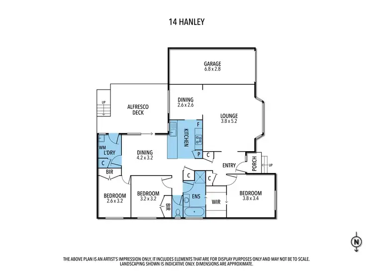 Floorplan of Homely house listing, 14 Hanley Crescent, Seymour VIC 3660