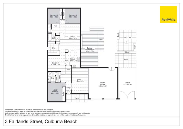 Floorplan of Homely house listing, 3 Fairlands Street, Culburra Beach NSW 2540