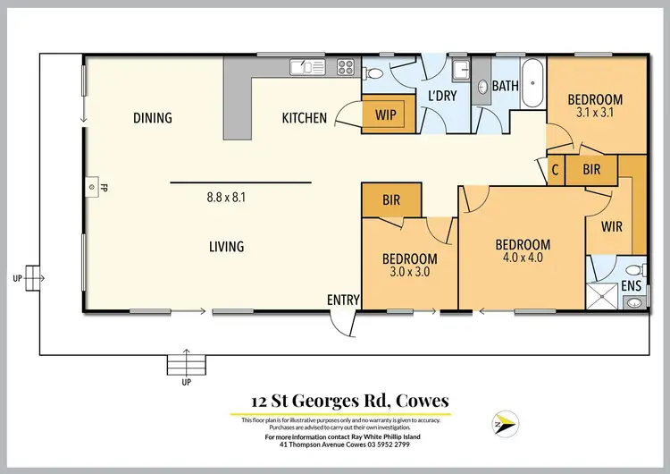 Floorplan of Homely house listing, 12 St Georges Road, Cowes VIC 3922