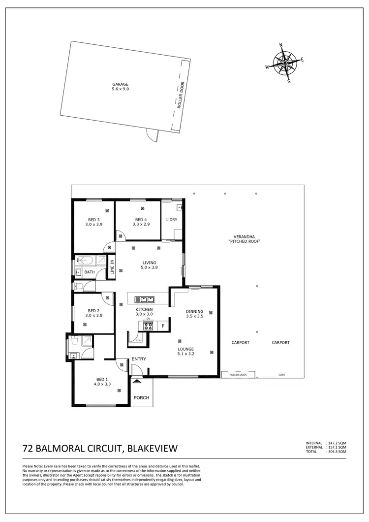 Floorplan of Homely house listing, 72 Balmoral Circuit, Blakeview SA 5114