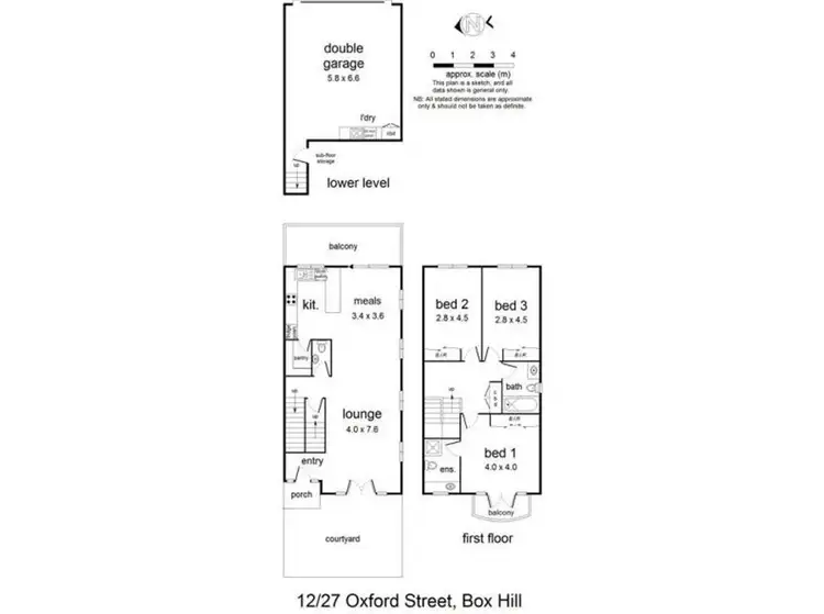 Floorplan of Homely townhouse listing, 12/27 Oxford Street, Box Hill VIC 3128