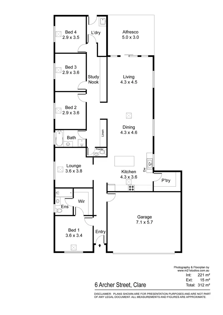 Floorplan of Homely house listing, 6b Archer Street, Clare SA 5453