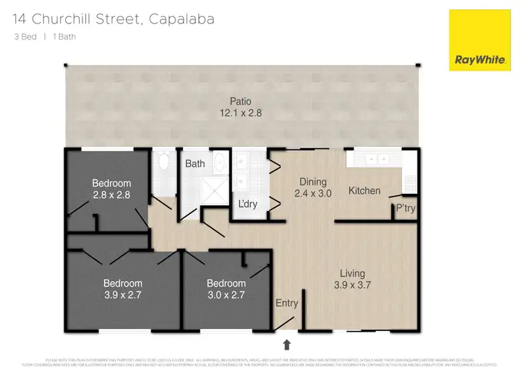 Floorplan of Homely house listing, 14 Churchill Street, Capalaba QLD 4157