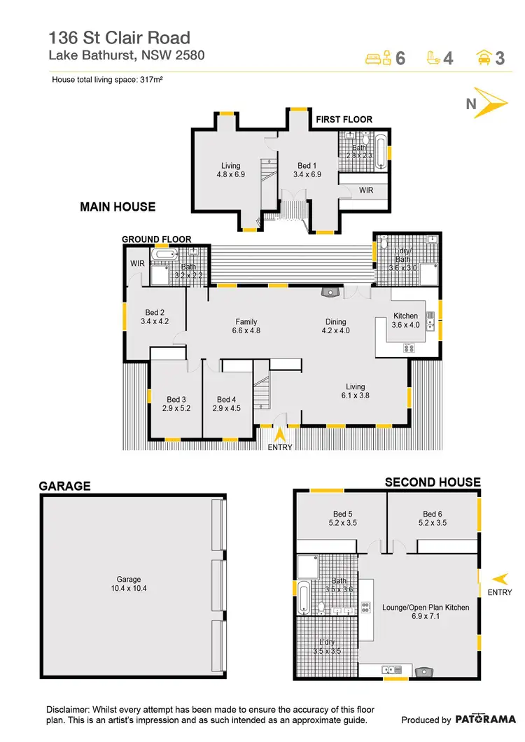 Floorplan of Homely rural property listing, 136 St Clair Road, Goulburn NSW 2580
