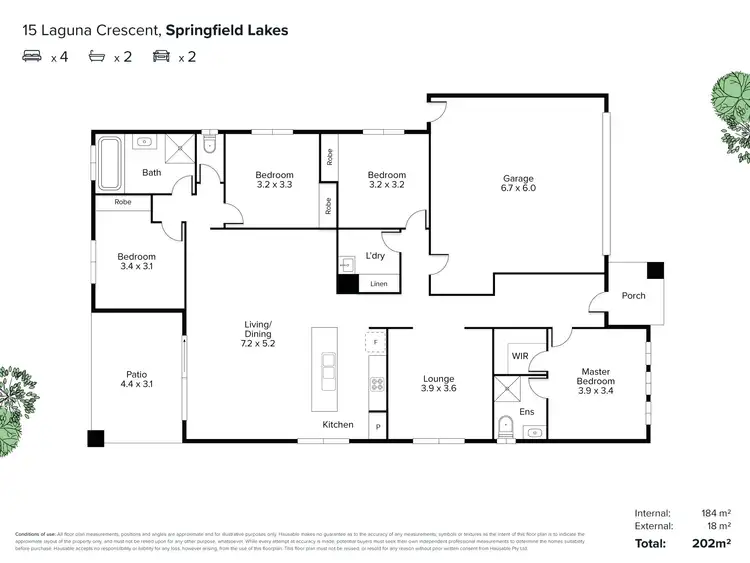Floorplan of Homely house listing, 15 Laguna Crescent, Springfield Lakes QLD 4300