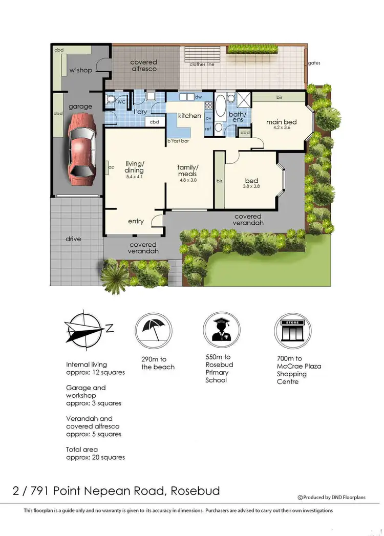 Floorplan of Homely house listing, 2/791 Point Nepean Road, Rosebud VIC 3939