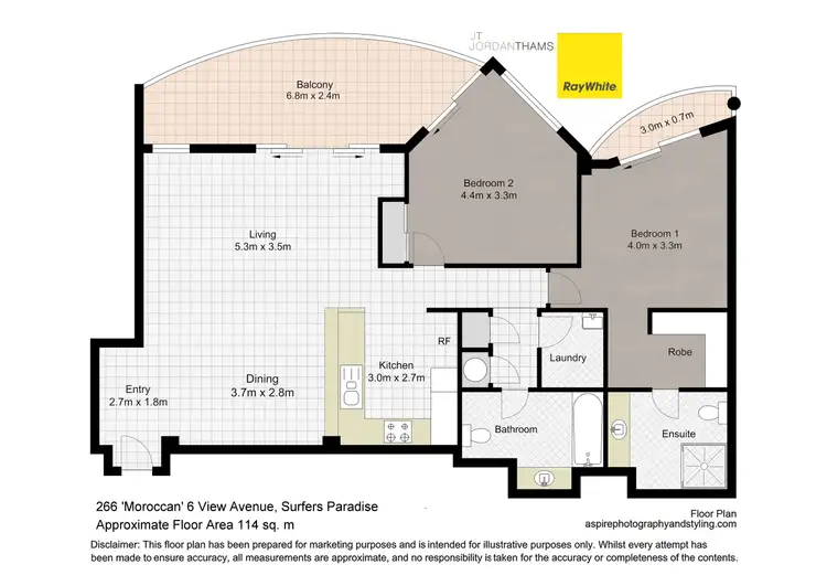 Floorplan of Homely apartment listing, 266/6 View Avenue, Surfers Paradise QLD 4217