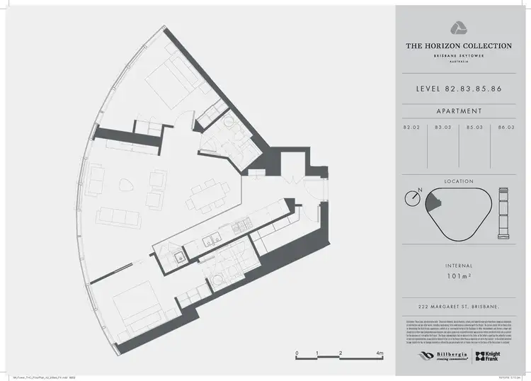 Floorplan of Homely apartment listing, 8202/222 Margaret Street, Brisbane City QLD 4000