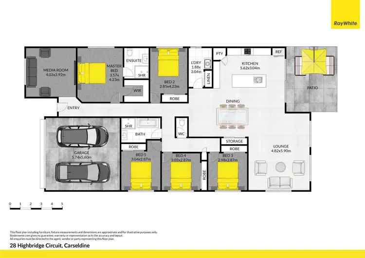 Floorplan of Homely house listing, 28 Highbridge Circuit, Carseldine QLD 4034