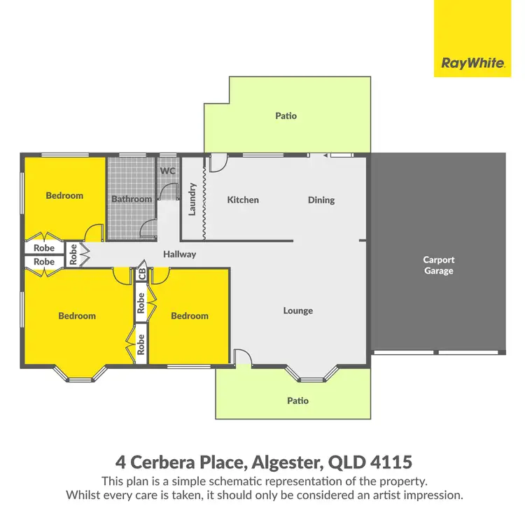 Floorplan of Homely house listing, 4 Cerbera Place, Algester QLD 4115