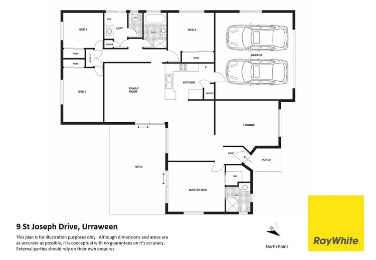 Floorplan of Homely house listing, 9 St Joseph Drive, Urraween QLD 4655