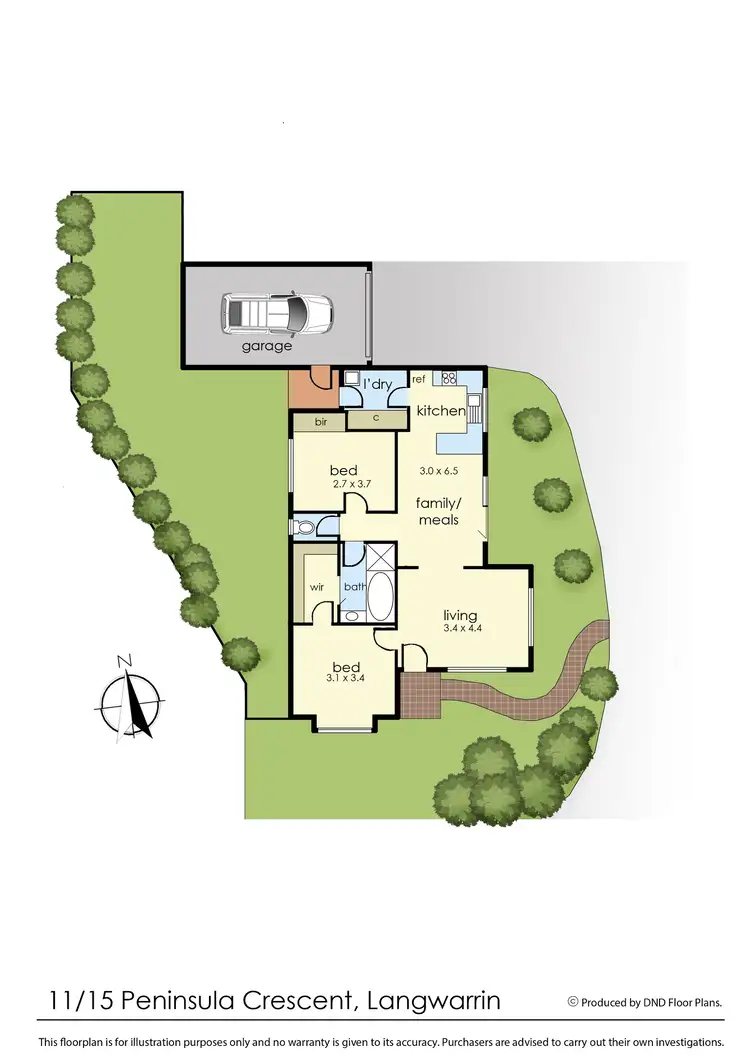 Floorplan of Homely unit listing, 11/15 Peninsula Crescent, Langwarrin VIC 3910