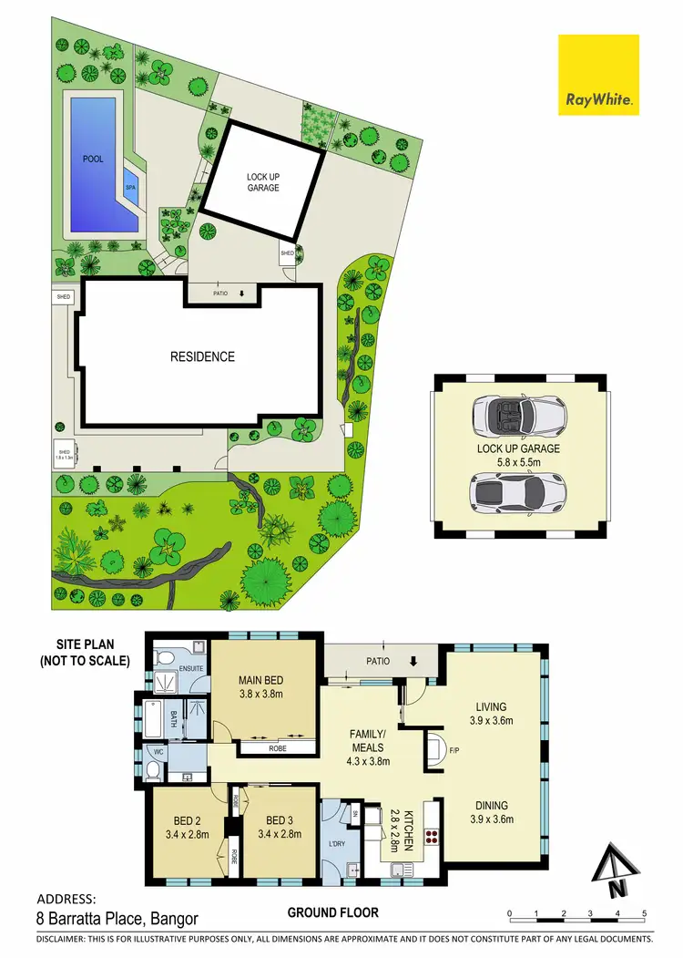 Floorplan of Homely house listing, 8 Barratta Place, Bangor NSW 2234