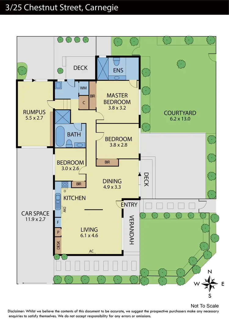 Floorplan of Homely house listing, 3/25 Chestnut Street, Carnegie VIC 3163
