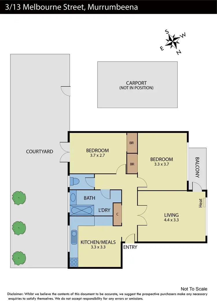 Floorplan of Homely apartment listing, 3/13 Melbourne Street, Murrumbeena VIC 3163
