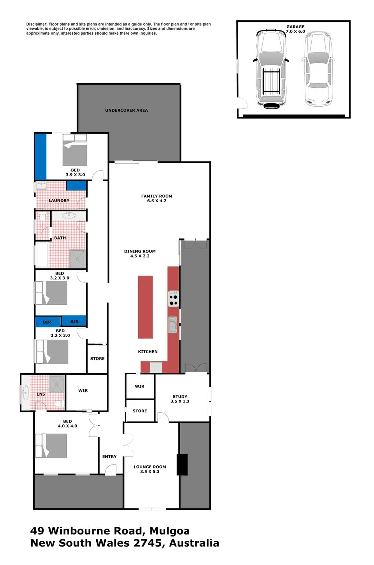 Floorplan of Homely house listing, 49 Winbourne Road, Mulgoa NSW 2745
