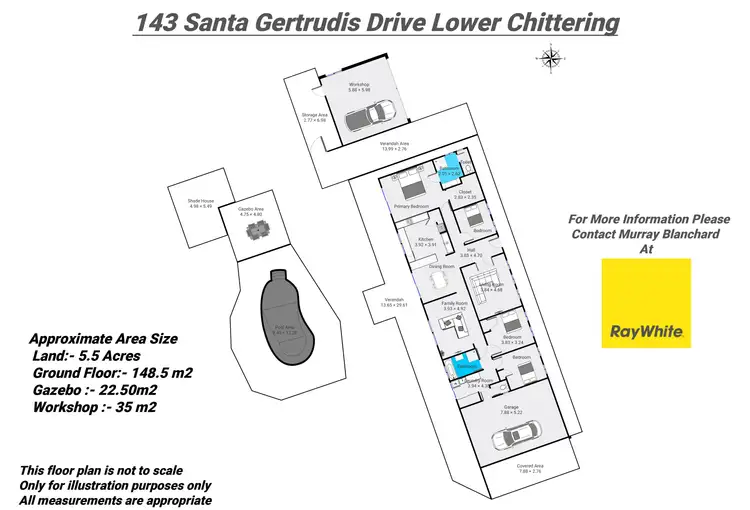 Floorplan of Homely house listing, 143 Santa Gertrudis Drive, Lower Chittering WA 6084