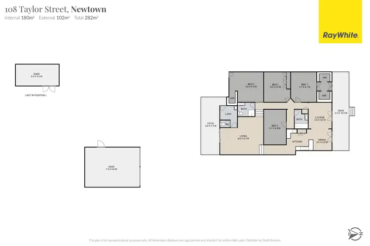 Floorplan of Homely house listing, 108 Taylor Street, Newtown QLD 4350