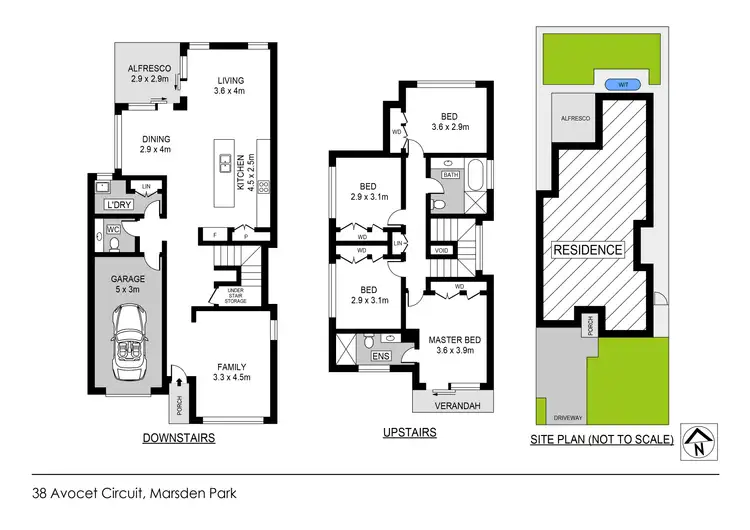 Floorplan of Homely house listing, 38 Avocet Circuit, Marsden Park NSW 2765