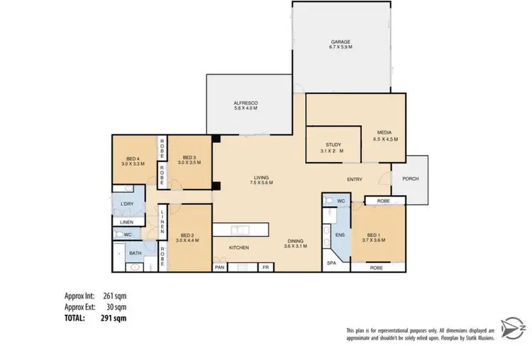 Floorplan of Homely house listing, 3 Lanagan Court, Middle Ridge QLD 4350