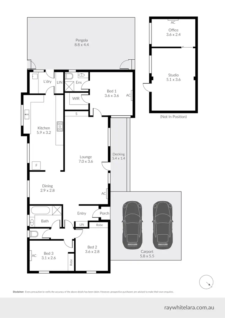Floorplan of Homely house listing, 51 Benjamin Drive, Lara VIC 3212