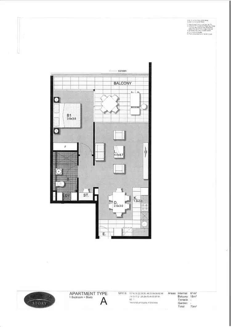 Floorplan of Homely apartment listing, 22/89 Lambert Street, Kangaroo Point QLD 4169