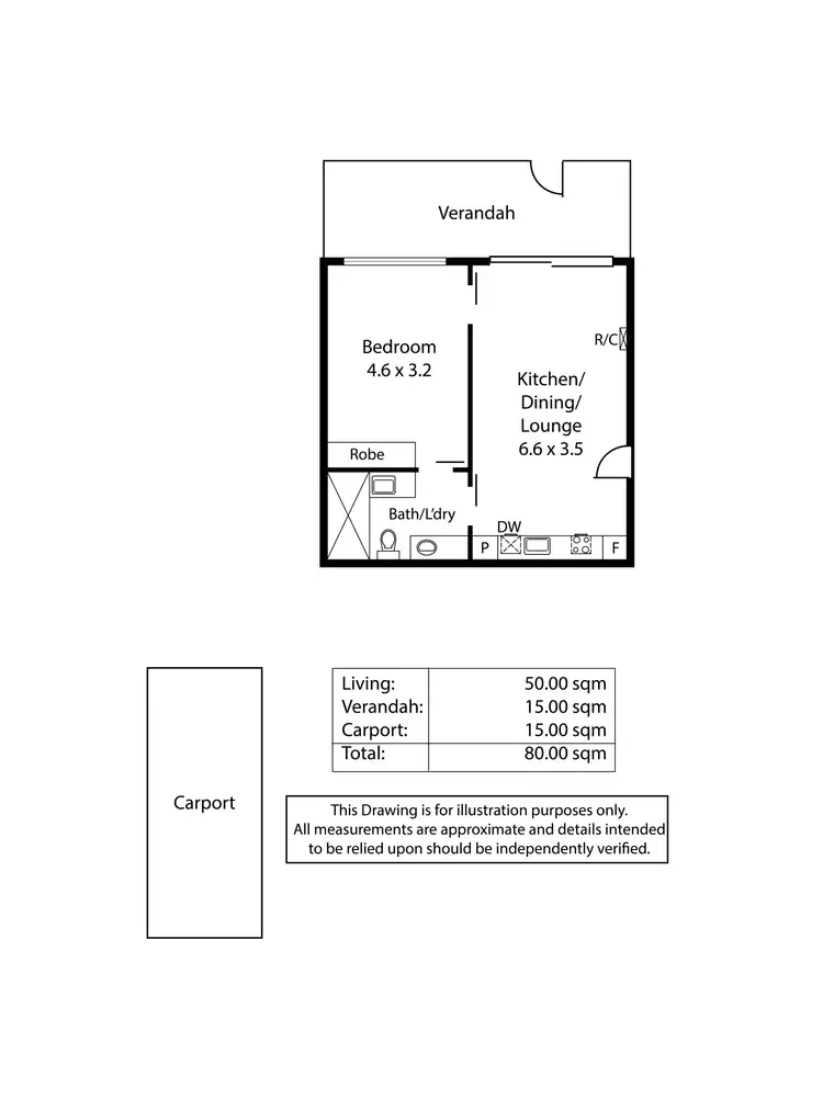 Floorplan of Homely apartment listing, 8 Mersey Street, Gilberton SA 5081