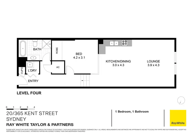 Floorplan of Homely apartment listing, 20/365-377 Kent Street, Sydney NSW 2000