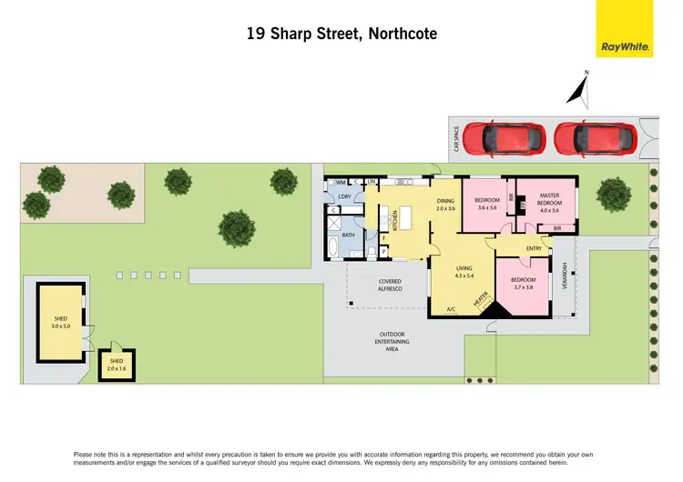 Floorplan of Homely house listing, 19 Sharp Street, Northcote VIC 3070
