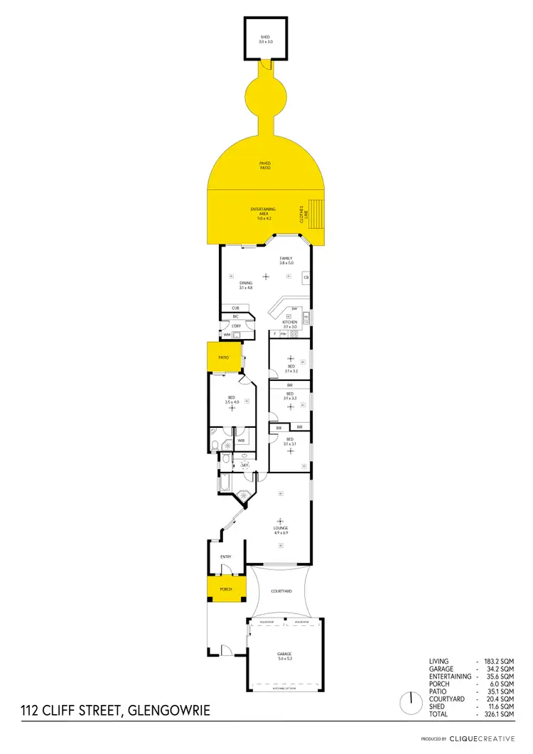 Floorplan of Homely house listing, 112 Cliff Street, Glengowrie SA 5044