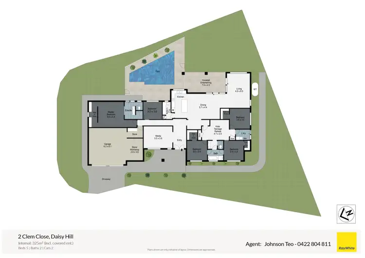 Floorplan of Homely house listing, 2 Clem Close, Daisy Hill QLD 4127