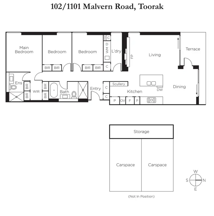 Floorplan of Homely apartment listing, 102/1101 Malvern Road, Toorak VIC 3142