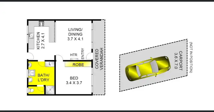 Floorplan of Homely unit listing, 3/1 Ferndale Parade, Highton VIC 3216
