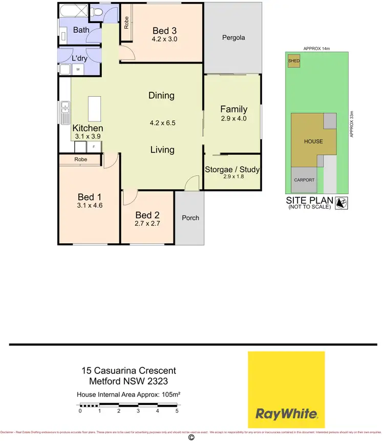 Floorplan of Homely house listing, 15 Casuarina Crescent, Metford NSW 2323