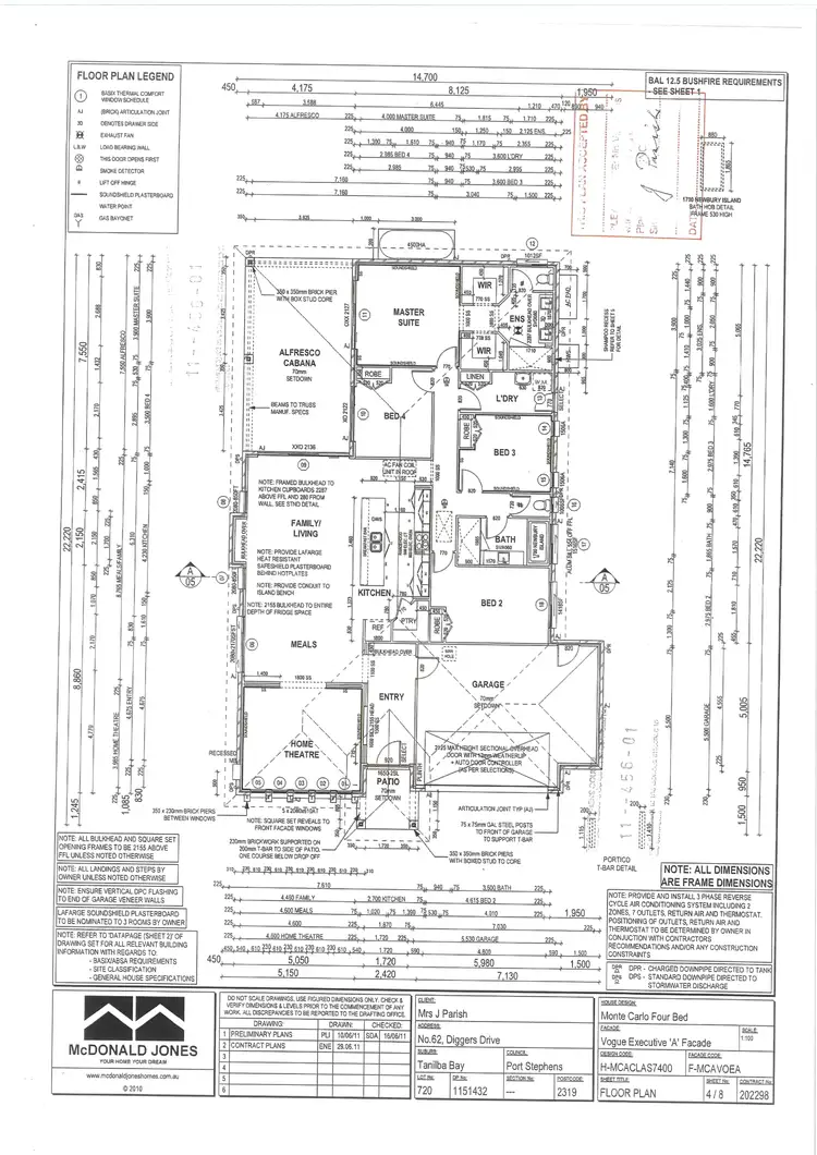 Floorplan of Homely house listing, 62 Diggers Drive, Tanilba Bay NSW 2319