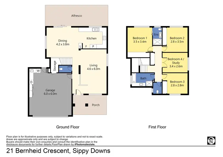 Floorplan of Homely house listing, 21 Bernheid Crescent, Sippy Downs QLD 4556