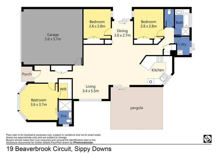 Floorplan of Homely house listing, 19 Beaverbrook Circuit, Sippy Downs QLD 4556
